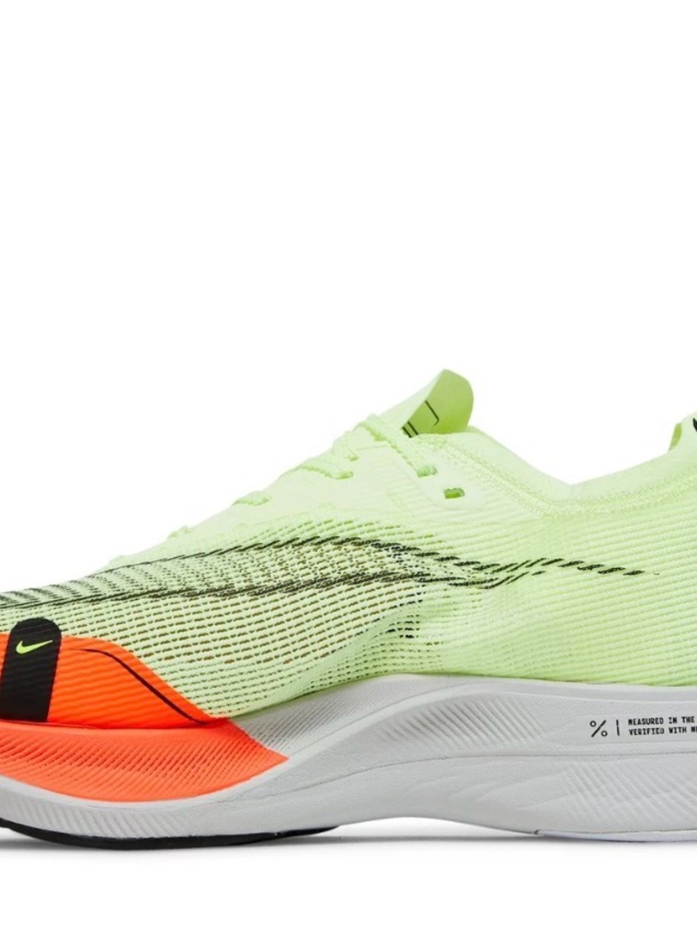 Nike ZoomX Vaporfly NEXT% 2 – Barely Volt / Hyper Orange Men’s Sz. 12 - Picture 3 of 6